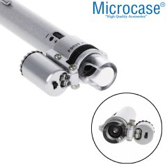 Microcase 100X Mini Ayarlanabilir Kalem Stili El Cep Mikroskop Ledli - AL2432