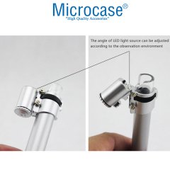 Microcase 100X Mini Ayarlanabilir Kalem Stili El Cep Mikroskop Ledli - AL2432