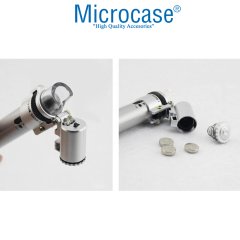 Microcase 100X Mini Ayarlanabilir Kalem Stili El Cep Mikroskop Ledli - AL2432