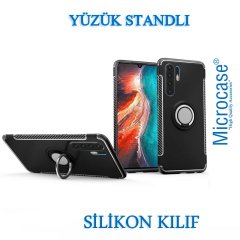 Huawei P30 Pro Yüzük Standlı Armor Silikon Kılıf