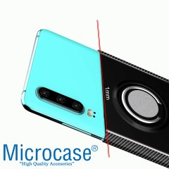 Huawei P30 Yüzük Standlı Armor Silikon Kılıf + CAM (SEÇ)