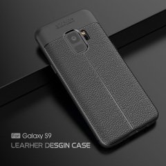 SAMSUNG S9 Leather Effect Tpu Silikon Kılıf