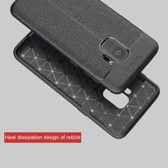 SAMSUNG S9 Leather Effect Tpu Silikon Kılıf