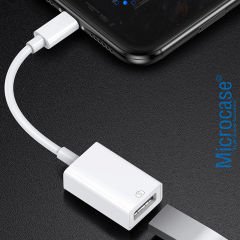 Microcase iPhone iPad Android Type-C to USB Kamera Adaptörü - AL4120 Beyaz