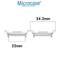 Microcase Samsung Galaxy Watch 7 Ultra için 22mm Metal Kordon Kayış Adaptörü-AL4953