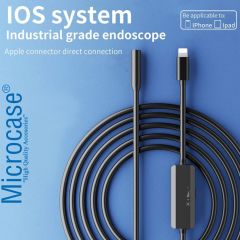 Microcase Iphone Lıghtning Endeskop Kamera Led Su Geçirmez 5 Metre Borescope Yılan Kamera AL4196