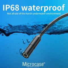 Microcase Iphone Lıghtning Endeskop Kamera Led Su Geçirmez 5 Metre Borescope Yılan Kamera AL4196