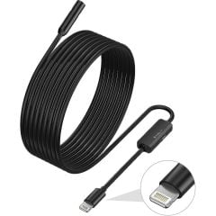 Microcase Iphone Lıghtning Endeskop Kamera Led Su Geçirmez 5 Metre Borescope Yılan Kamera AL4196