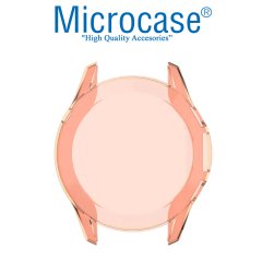Microcase Huawei Watch GT2 46 mm Önü Kapalı Renkli Tasarım Silikon Kılıf - Toz Pembe