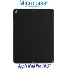 Microcase iPad Pro 10.5 2017 Silikon Soft Kılıf - Siyah + Ekran Koruma