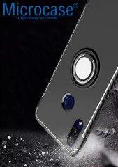 Xiaomi Redmi Note 7 Yüzük Standlı Armor Silikon Kılıf + CAM (SEÇ)
