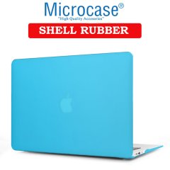 Microcase Macbook Pro 16 inch A2141 A2142 Shell Rubber Kapak Kılıf - Turkuaz