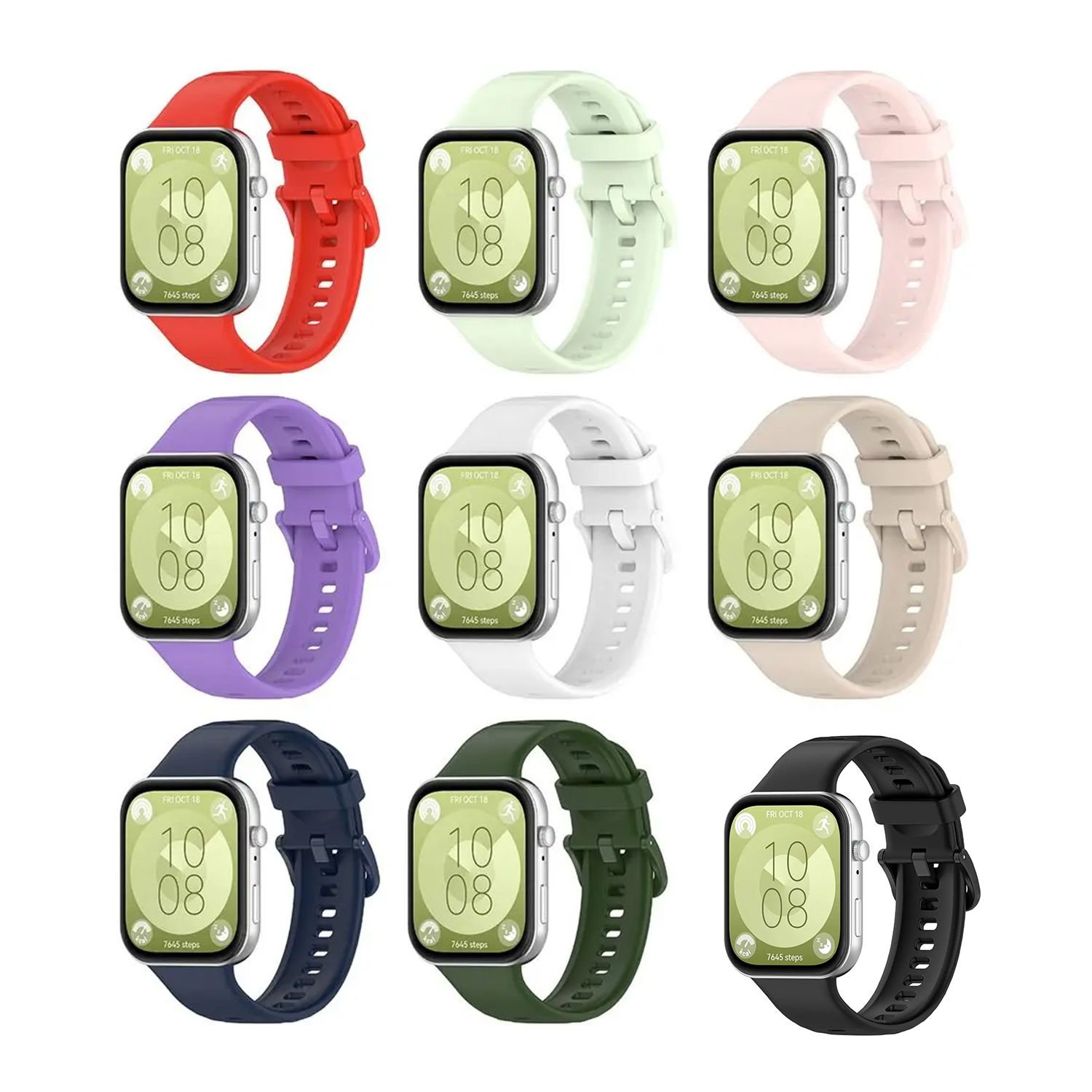 Microcase Huawei Watch Fit 3  Silikon Kordon Kayış - KY94
