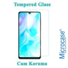 Microcase Huawei P30 Lite Anka Serisi Yüzük Standlı Armor Kılıf Siyah + Tempered Glass Cam Koruma (SEÇENEKLİ)