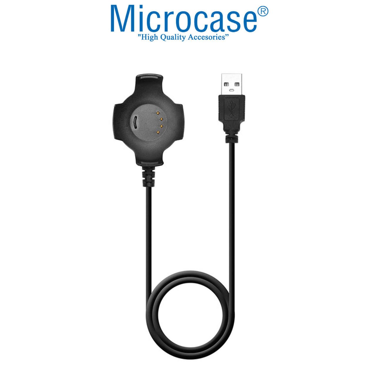 Microcase Amazfit Pace 1 Manyetik Şarj Aygıtlı USB Kablo 1 Metre Siyah - AL2667