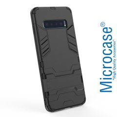 Microcase Samsung Galaxy S10 Alfa Serisi Armor Standlı Kılıf