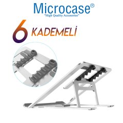 Microcase 7-17 inch Macbook Notebook Laptop için Aluminyum Stand 5 Kademeli Masaüstü Tutucu - AL2510