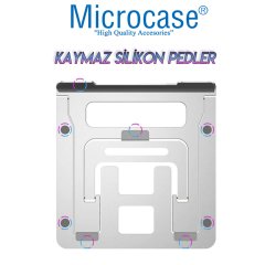 Microcase 7-17 inch Macbook Notebook Laptop için Aluminyum Stand 5 Kademeli Masaüstü Tutucu - AL2510