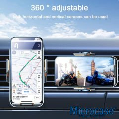 Microcase Araç İçi Manyetik Sensörlü Wireless Kablosuz Şarj Özellikli Telefon Tutucu - AL4107