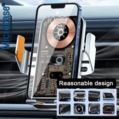 Microcase Araç İçi Manyetik Sensörlü Wireless Kablosuz Şarj Özellikli Telefon Tutucu - AL4107