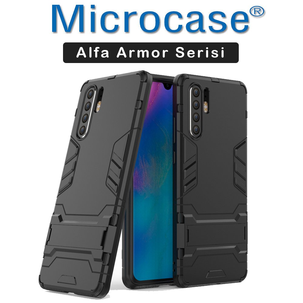Huawei P30 Pro Alfa Serisi Armor Standlı Kılıf