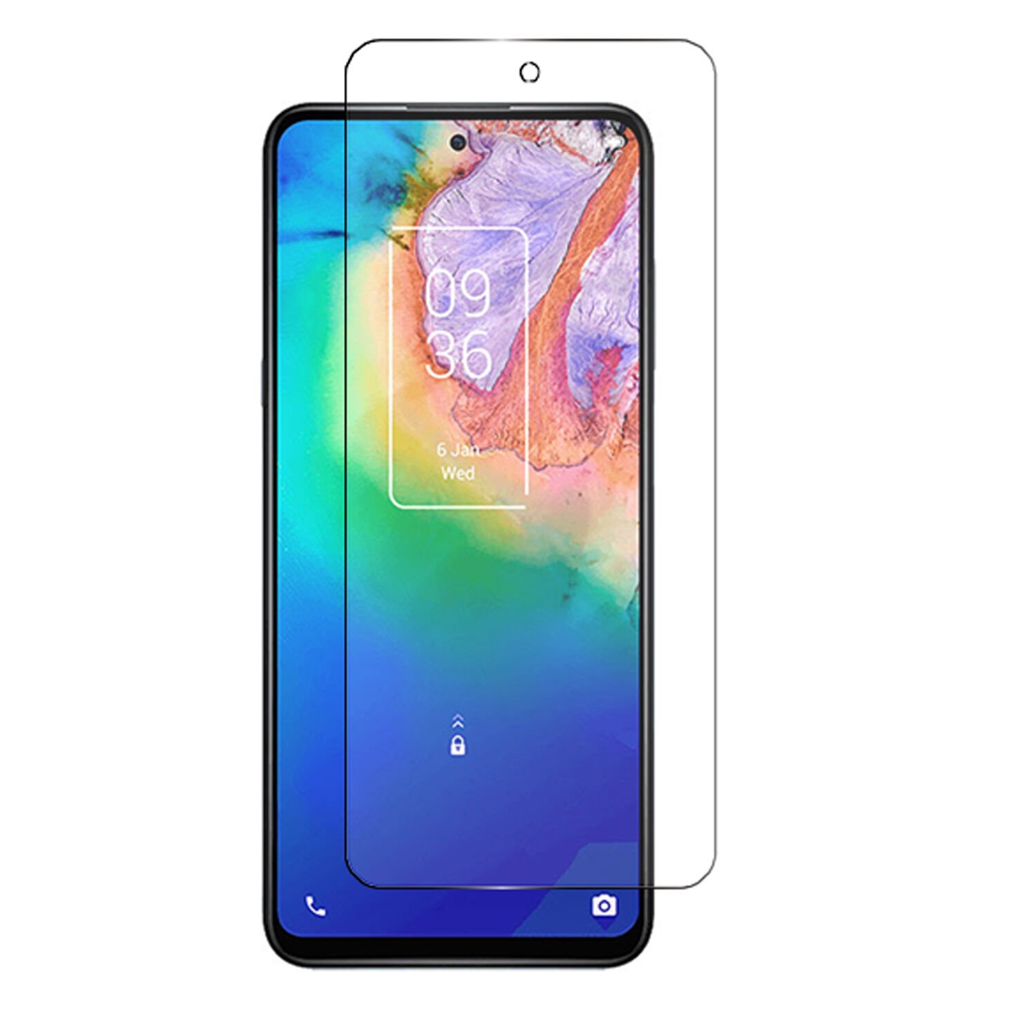 Microcase TCL 20 5G Tempered Glass Cam Ekran Koruyucu