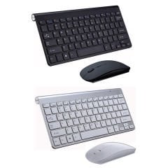 2.4 GHz Wireless Kablosuz Slim Klavye ve Mouse Seti + Türkçe Klavye Etiketi - AL27701