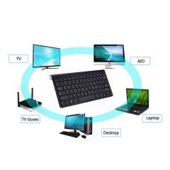 2.4 GHz Wireless Kablosuz Slim Klavye ve Mouse Seti + Türkçe Klavye Etiketi - AL27701