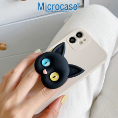 Microcase 3D Kedi Tasarımlı 3M Yapıştırmalı Cep Telefonu Tutacağı Popsocket - AL5243