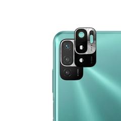 Microcase Xiaomi Redmi Note 10 5G Metal Çerçeveli Kamera Koruyucu - Siyah