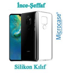 Huawei Mate 20 İnce Silikon Kılıf + CAM + Kamera Koruyucu