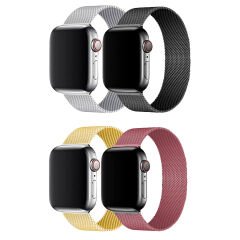 Microcase 44-46 mm Akıllı Saatler için 22 mm Manyetik Metal Kordon Kayış - KY15