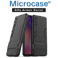 Xiaomi Mi 9 Alfa Serisi Armor Standlı Kılıf + CAM (SEÇ)