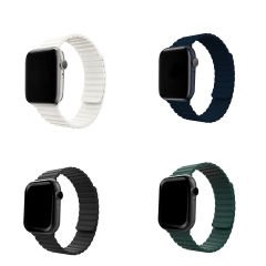 Microcase Apple Watch Ultra 49mm Uyumlu Mıknatıslı  Silikon Kordon Kayış - KY24-2