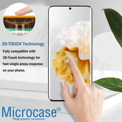 Microcase Huawei P60 / P60 Pro için 3D Curved Tam Kaplayan Kavisli Tempered Cam Ekran Koruyucu - AL3282