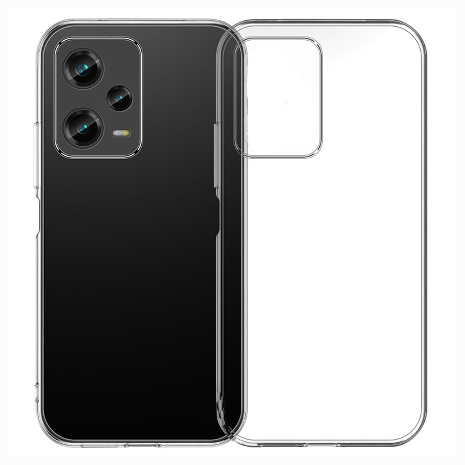 Microcase Xiaomi Redmi Note 12 Pro Global   Slim Serisi Soft TPU Silikon Kılıf - Şeffaf AL3324