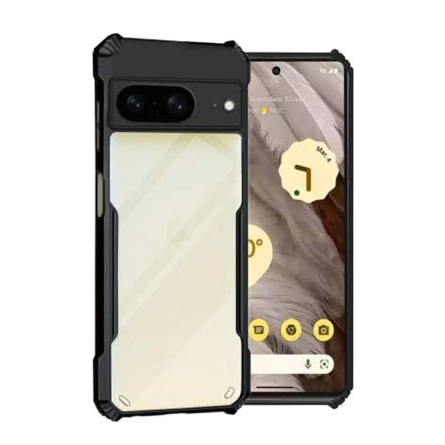 Google Pixel 8 ile uyumlu Airbag Serisi Darbeye Dayanıklı Köşe Korumalı Tpu Kılıf - AL3370
