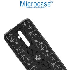 Microcase Oppo Reno 2Z Focus Serisi Yüzük Standlı Silikon Kılıf - Siyah