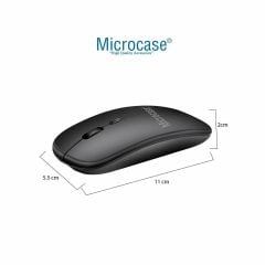 Microcase Lenovo Yoga Tab Plus 12.7 inch için Bluetooth Klavye (TR Sticker) + Bluetooth Mouse + Tablet Standı - AL2765