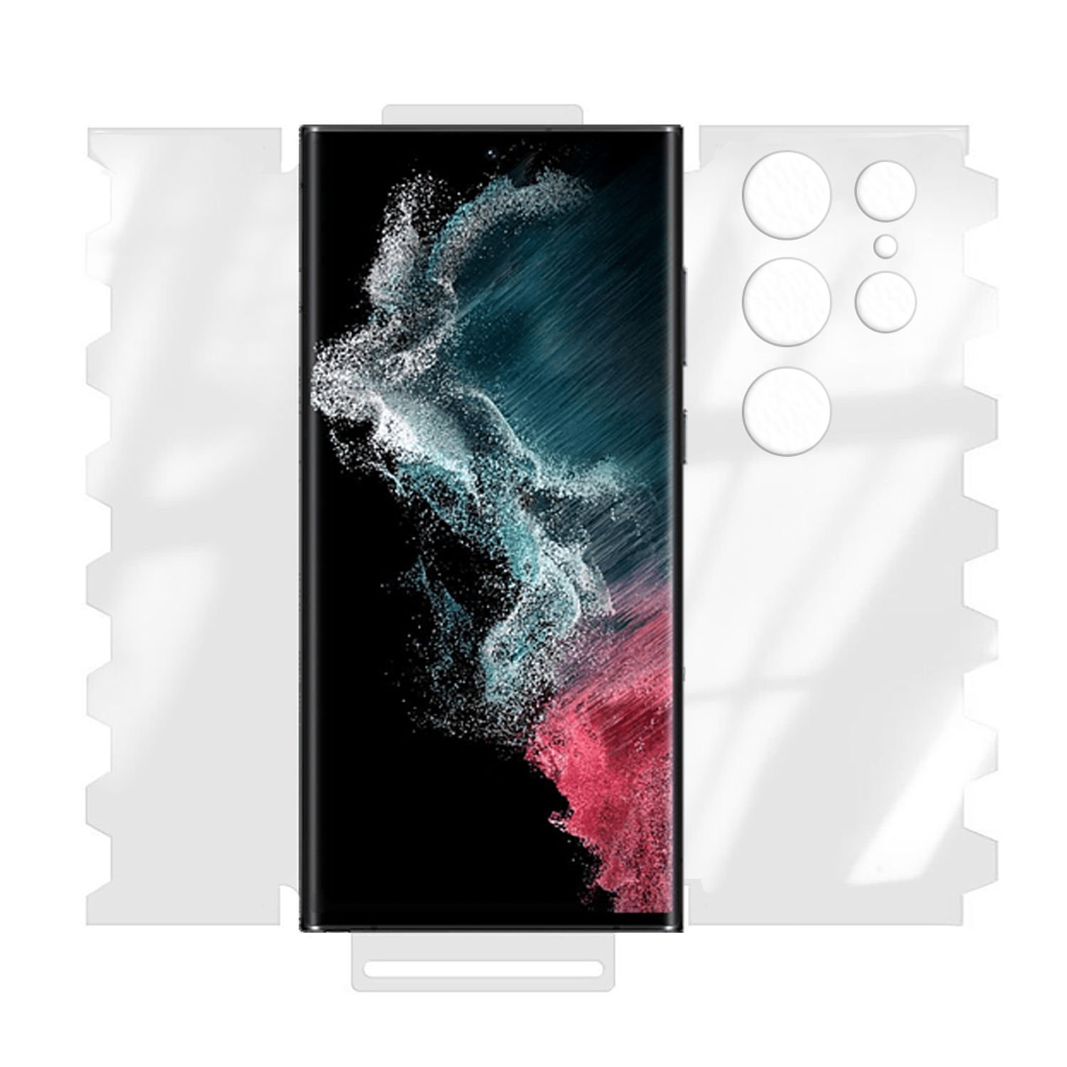 Microcase Samsung Galaxy S23 Ultra Ön Arka Yan Koruma Full Body Film - FL360