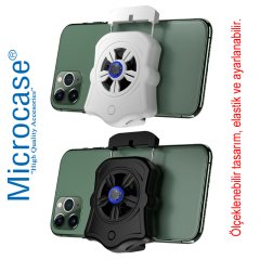 Microcase Cep Telefonu Soğutucu Fan 500 mah pil 400 rpm AL2523 Siyah