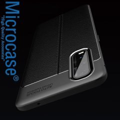 Microcase Oppo Find X2 Leather Tpu Silikon Kılıf - Siyah