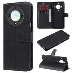 Microcase Honor X9A Darbeye Dayanıklı Cüzdanlı ve Standlı Kapaklı Deri Kılıf Siyah AL4232