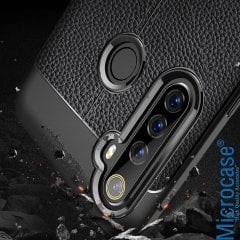 Microcase Realme 6i Leather Tpu Silikon Kılıf - Siyah