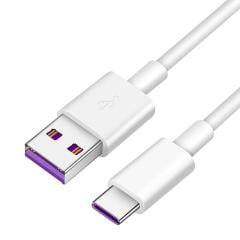 Microcase Type-C 5A Hızlı Şarj ve Data USB Kısa Kablo - 25 cm Beyaz AL2712