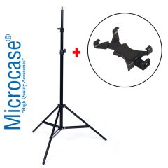 Microcase 3 Ayak Sabitleyici Alüminyum Cep Telefonu Tablet Kamera DSLR Tripodu 201 cm - AL2508