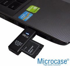 Microcase USB 2.0 2in1 SD TF MicroSD Kart Okuyucu - AL3240