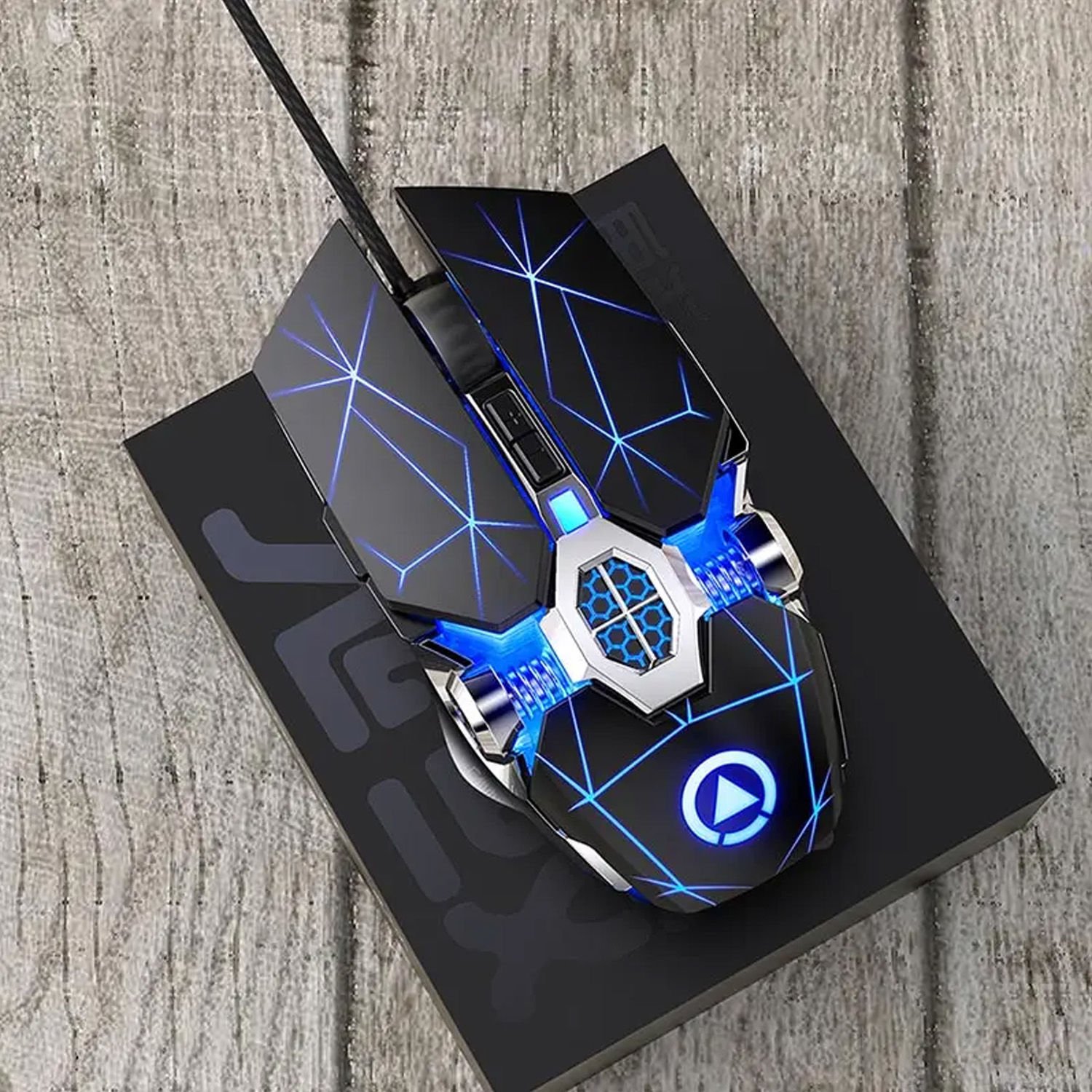 Microcase 3200DPI Kablolu Işıklı Ergonomik Tasarım Oyuncu Gaming Mouse - AL5046