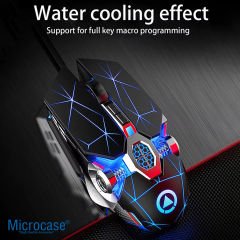 Microcase 3200DPI Kablolu Işıklı Ergonomik Tasarım Oyuncu Gaming Mouse - AL5046