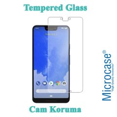 Microcase Google Pixel 3 XL Tempered Glass Cam Ekran Koruma